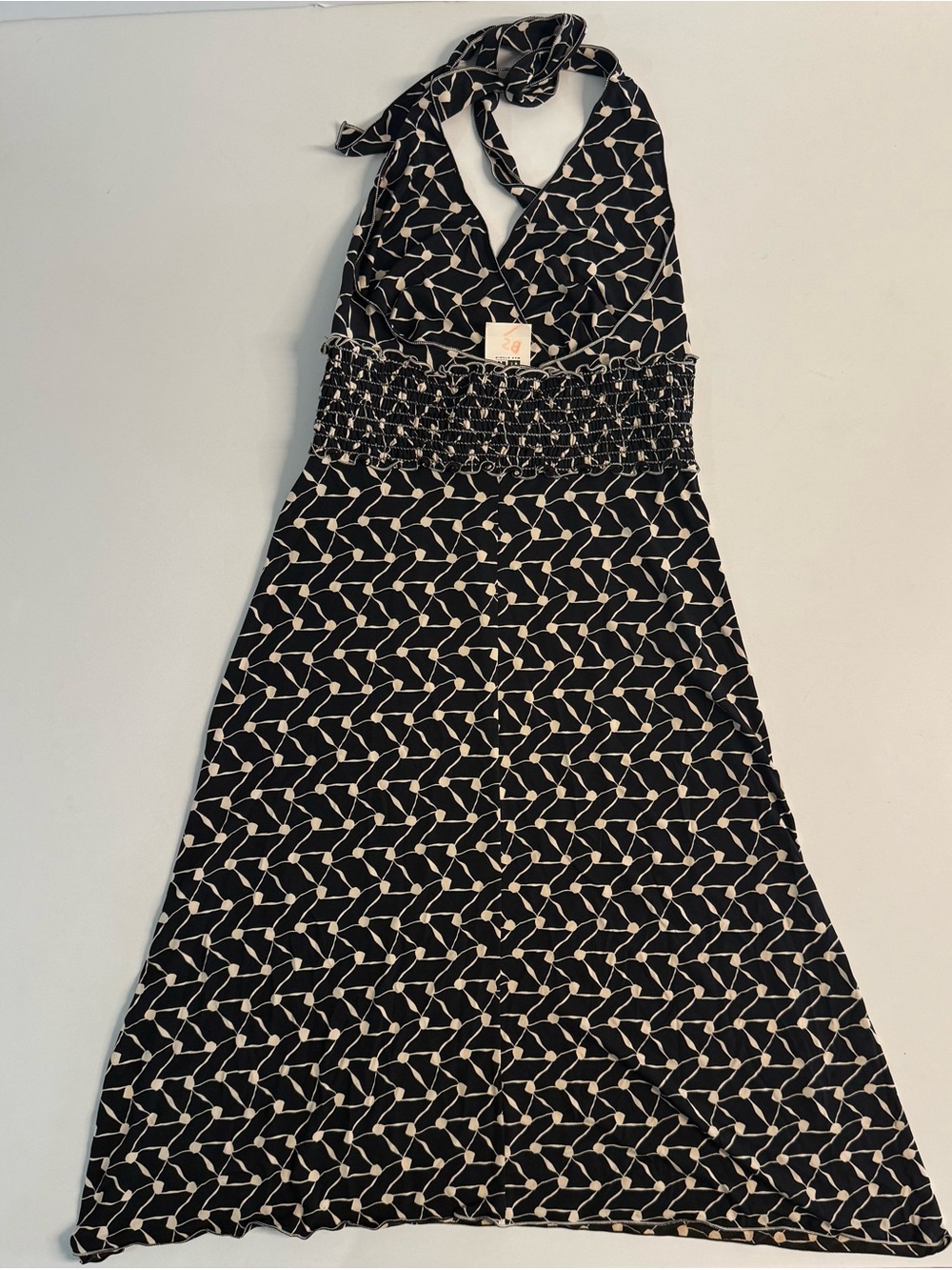 Vintage New with Tags Max Studio Halter Neck Dress Size S Color Black USA made - Picture 2 of 4